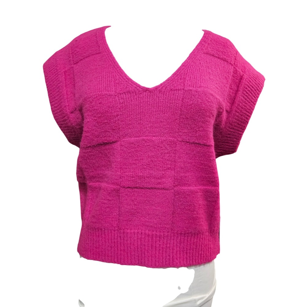 Astr The‎ Label Fuschia Sweater Vest Women's Size S